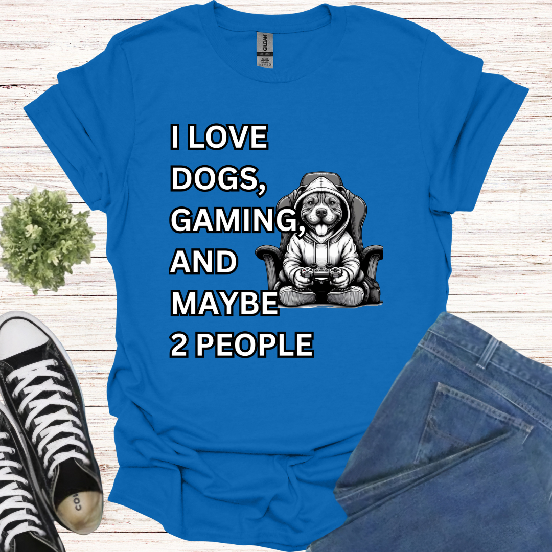 I love dogs, gaming, and maybe 2 people Pit