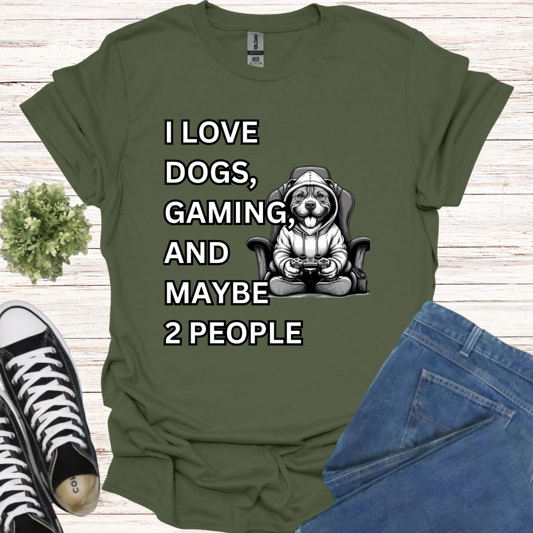 I love dogs, gaming, and maybe 2 people Pit