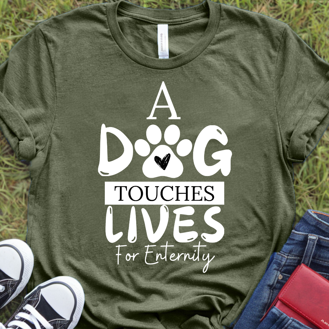 A dog touches live for eternity