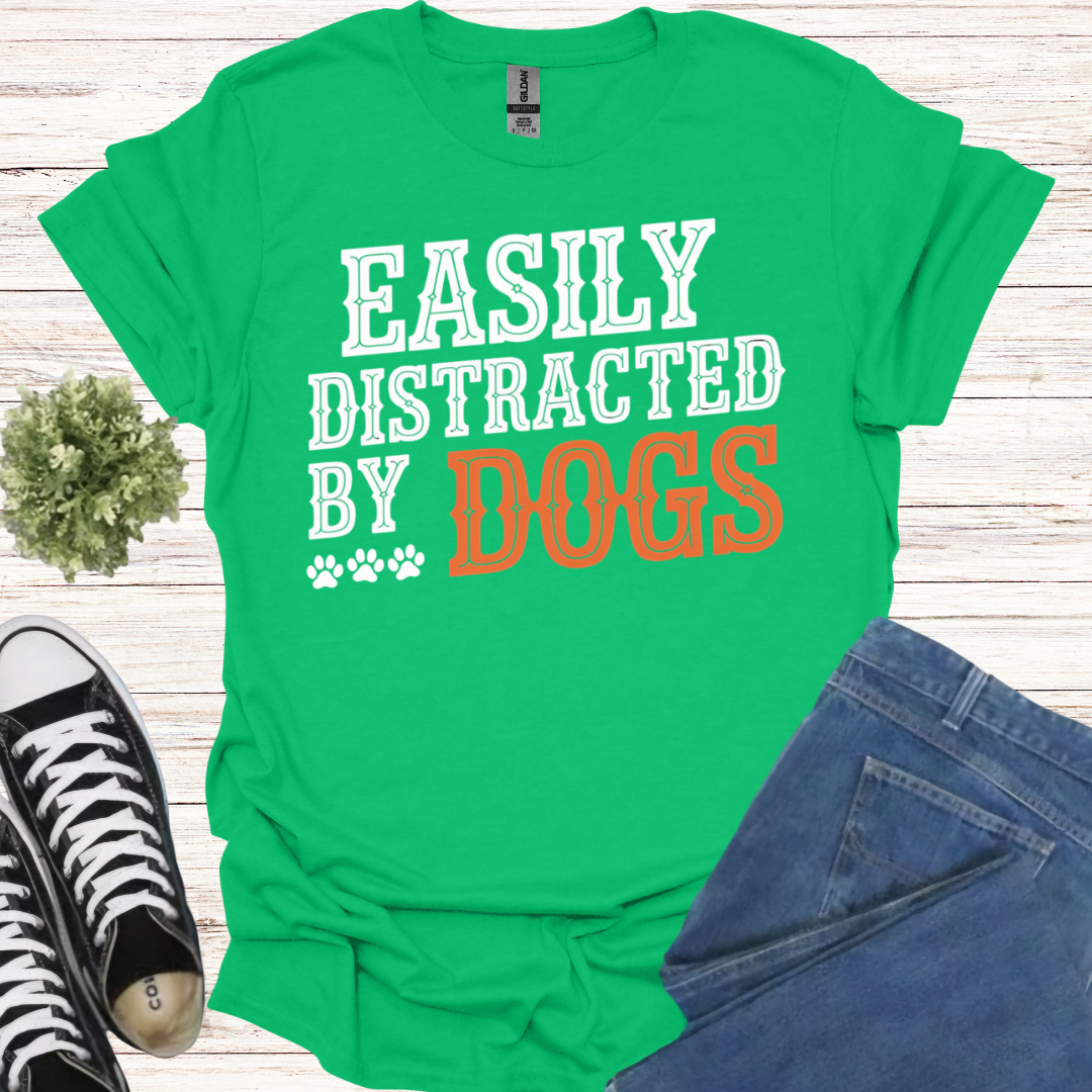 Easily distracted by dogs