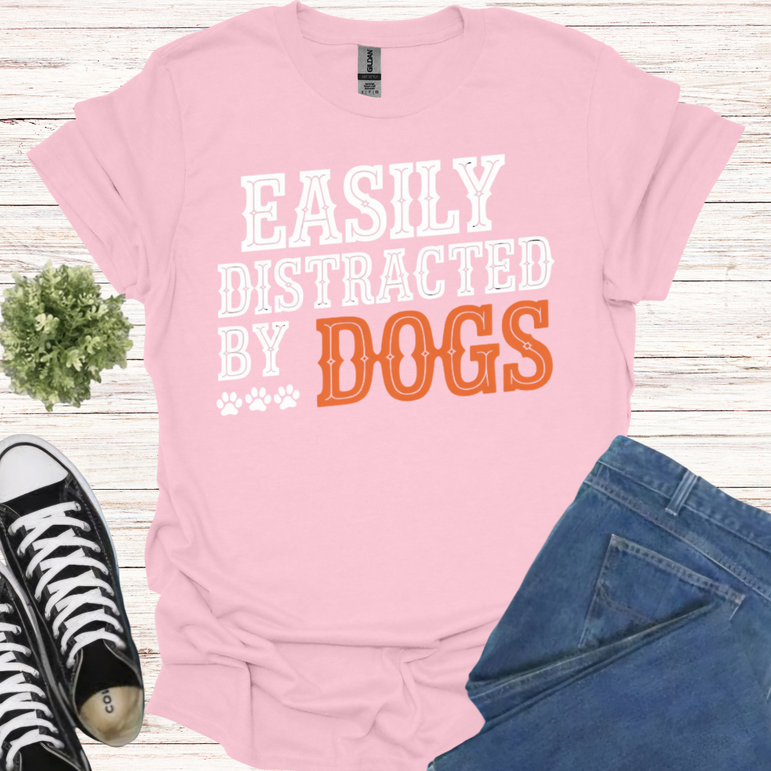 Easily distracted by dogs