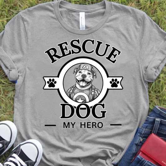 Rescue dog my hero Pit