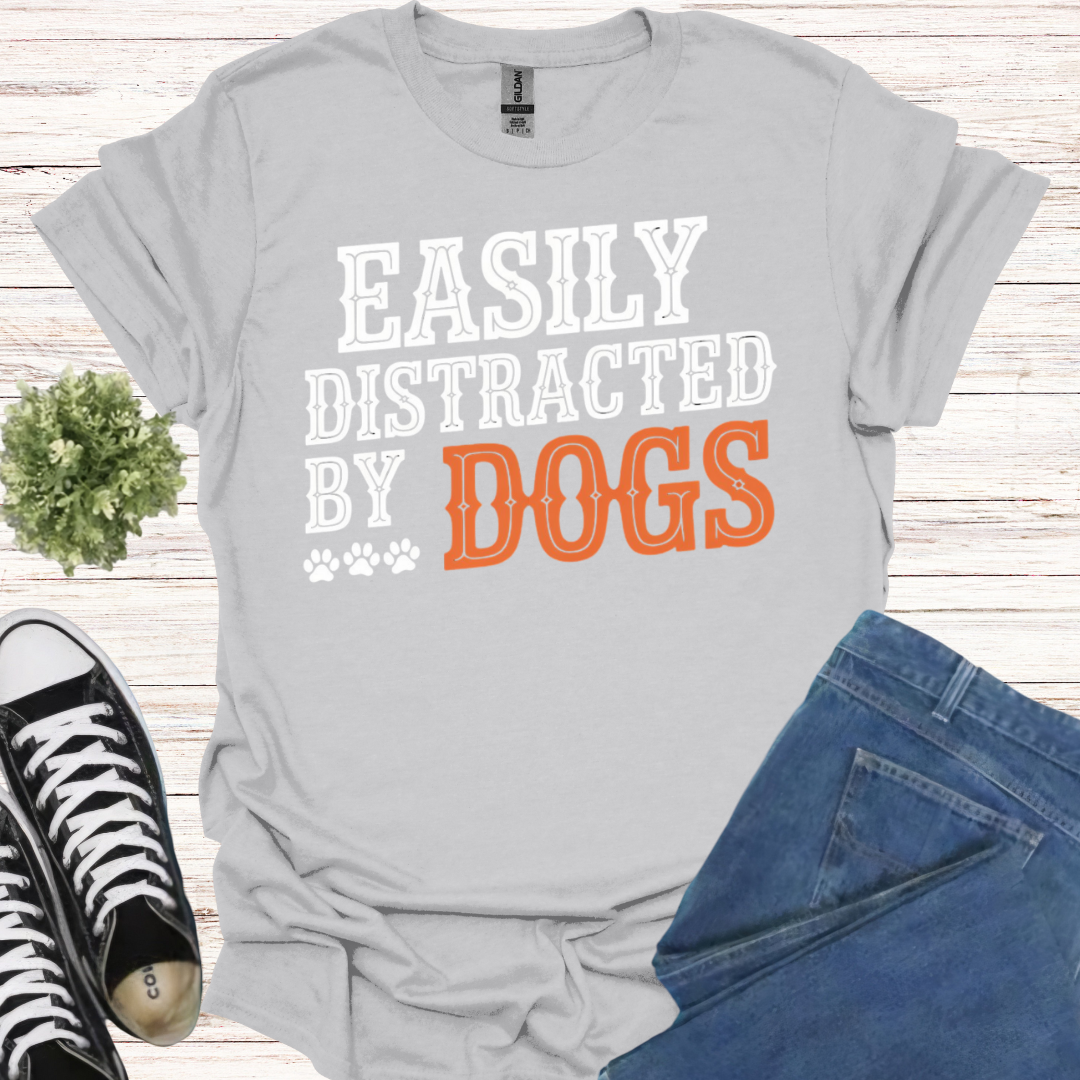 Easily distracted by dogs